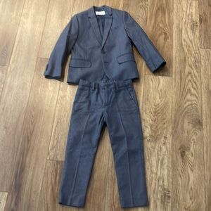 H&M Boys 5T-6 Blue Suit